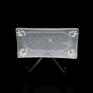  guAi Studio FROSTED GLASS PATE DE VERRE FOOTED PLATE |  TROVE & TONE