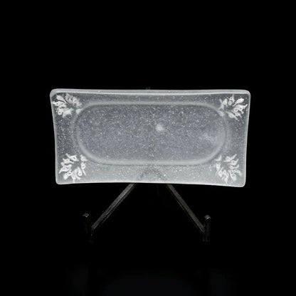  guAi Studio FROSTED GLASS PATE DE VERRE FOOTED PLATE |  TROVE & TONE