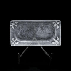  guAi Studio FROSTED GLASS PATE DE VERRE FOOTED PLATE |  TROVE & TONE