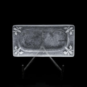  guAi Studio FROSTED GLASS PATE DE VERRE FOOTED PLATE |  TROVE & TONE