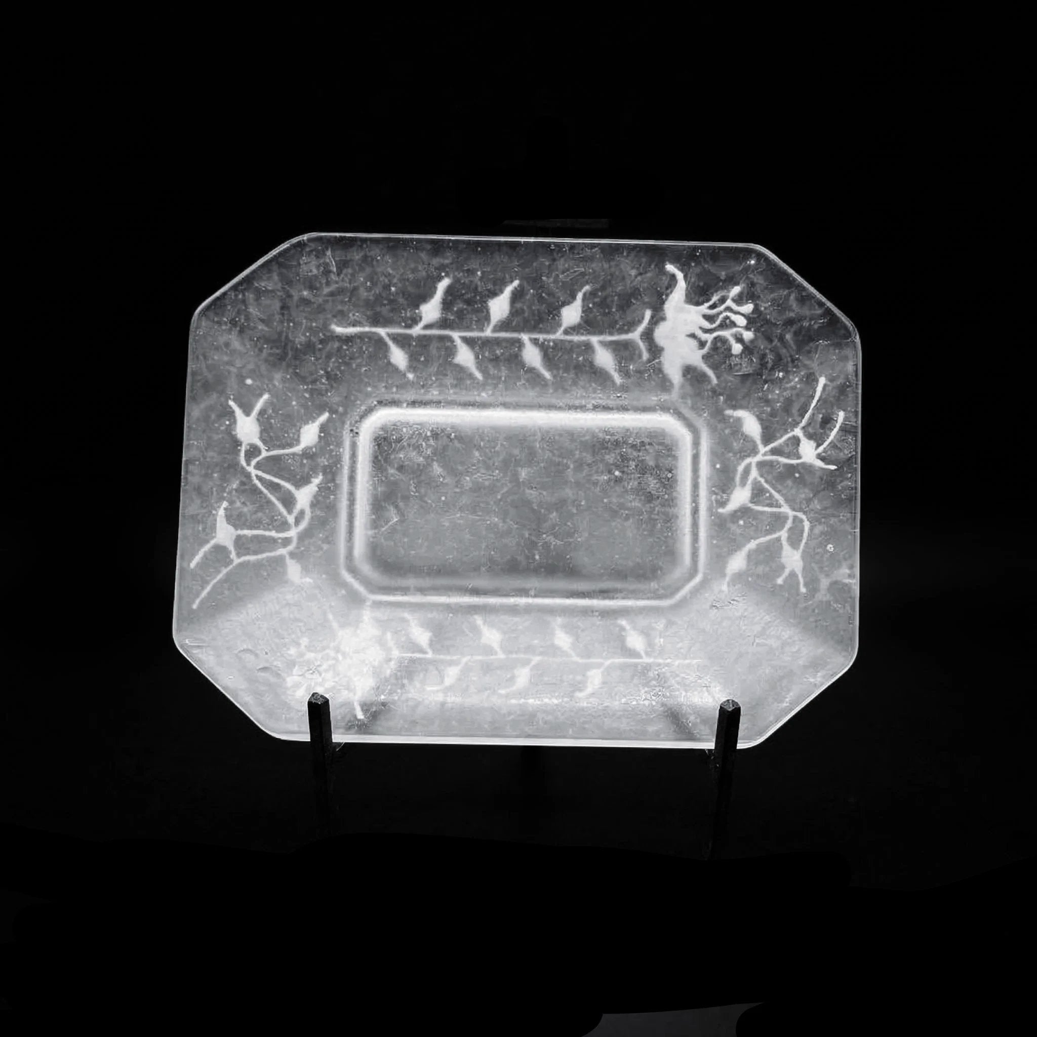  guAi Studio FROSTED GLASS PATE DE VERRE OCTAGONAL DISH |  TROVE & TONE