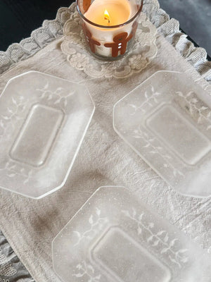  guAi Studio FROSTED GLASS PATE DE VERRE OCTAGONAL DISH |  TROVE & TONE