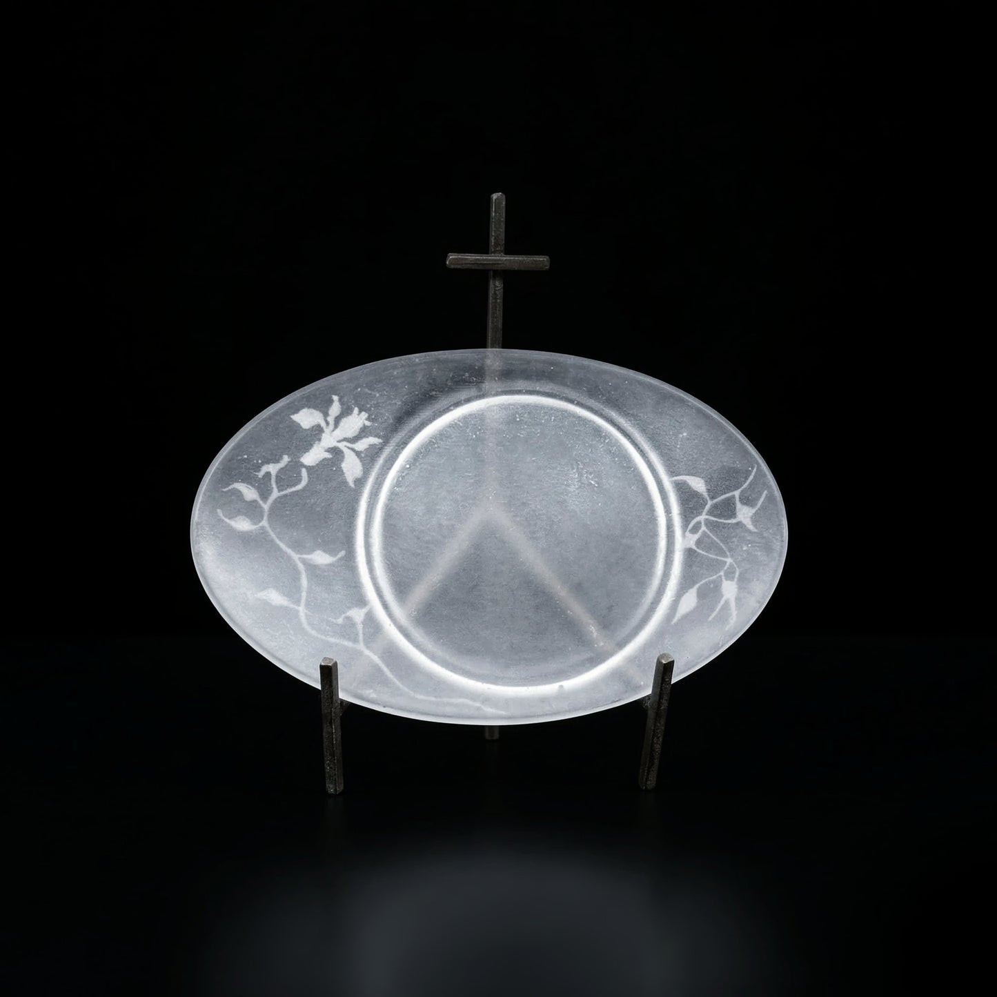  guAi Studio FROSTED GLASS PATE DE VERRE OVAL TRAY |  TROVE & TONE