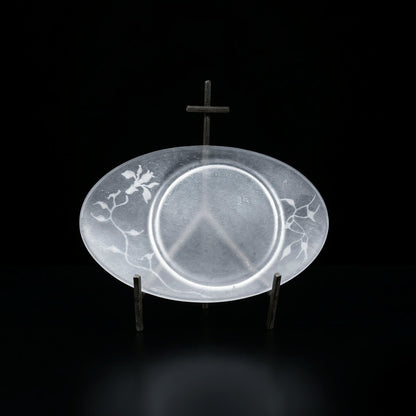  guAi Studio FROSTED GLASS PATE DE VERRE OVAL TRAY |  TROVE & TONE