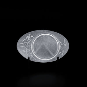  guAi Studio FROSTED GLASS PATE DE VERRE OVAL TRAY |  TROVE & TONE