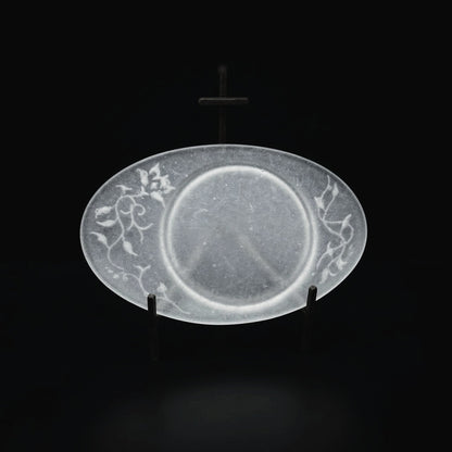  guAi Studio FROSTED GLASS PATE DE VERRE OVAL TRAY |  TROVE & TONE
