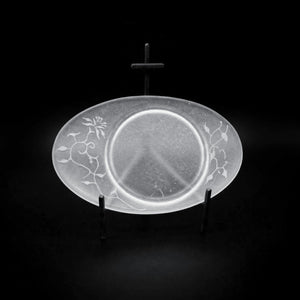  guAi Studio FROSTED GLASS PATE DE VERRE OVAL TRAY |  TROVE & TONE