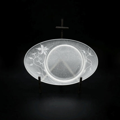  guAi Studio FROSTED GLASS PATE DE VERRE OVAL TRAY |  TROVE & TONE