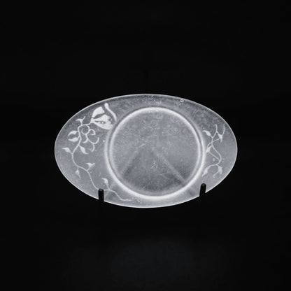  guAi Studio FROSTED GLASS PATE DE VERRE OVAL TRAY |  TROVE & TONE