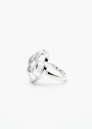 Aesth & Util ETERNAL KNOT CLEAR CRYSTAL RING  |  TROVE & TONE