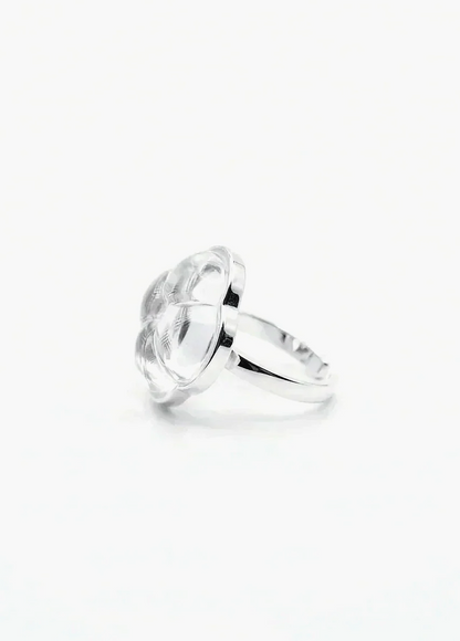 Aesth & Util ETERNAL KNOT CLEAR CRYSTAL RING  |  TROVE & TONE