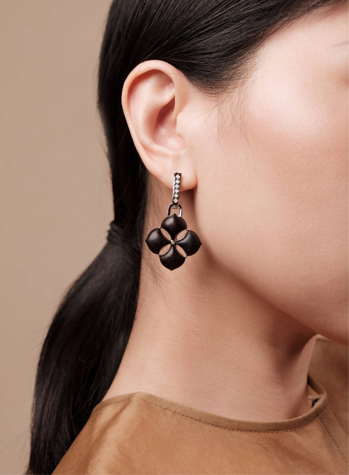 BAOXIANG FLOWER EARRING SET