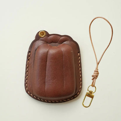  ChengTian HANDMADE LEATHER CANELE CHARM & FOB CASE |  TROVE & TONE