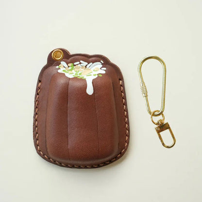  ChengTian HANDMADE LEATHER CANELE CHARM & FOB CASE |  TROVE & TONE