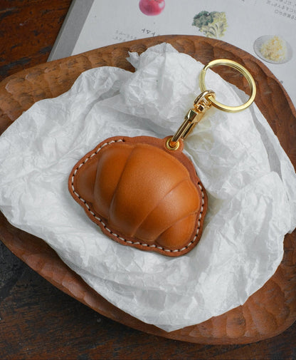  ChengTian HANDMADE LEATHER CROISSANT CHARM & FOB CASE |  TROVE & TONE