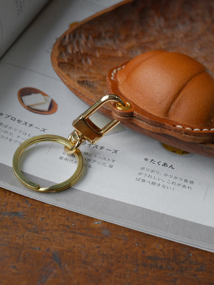  ChengTian HANDMADE LEATHER CROISSANT CHARM & FOB CASE |  TROVE & TONE