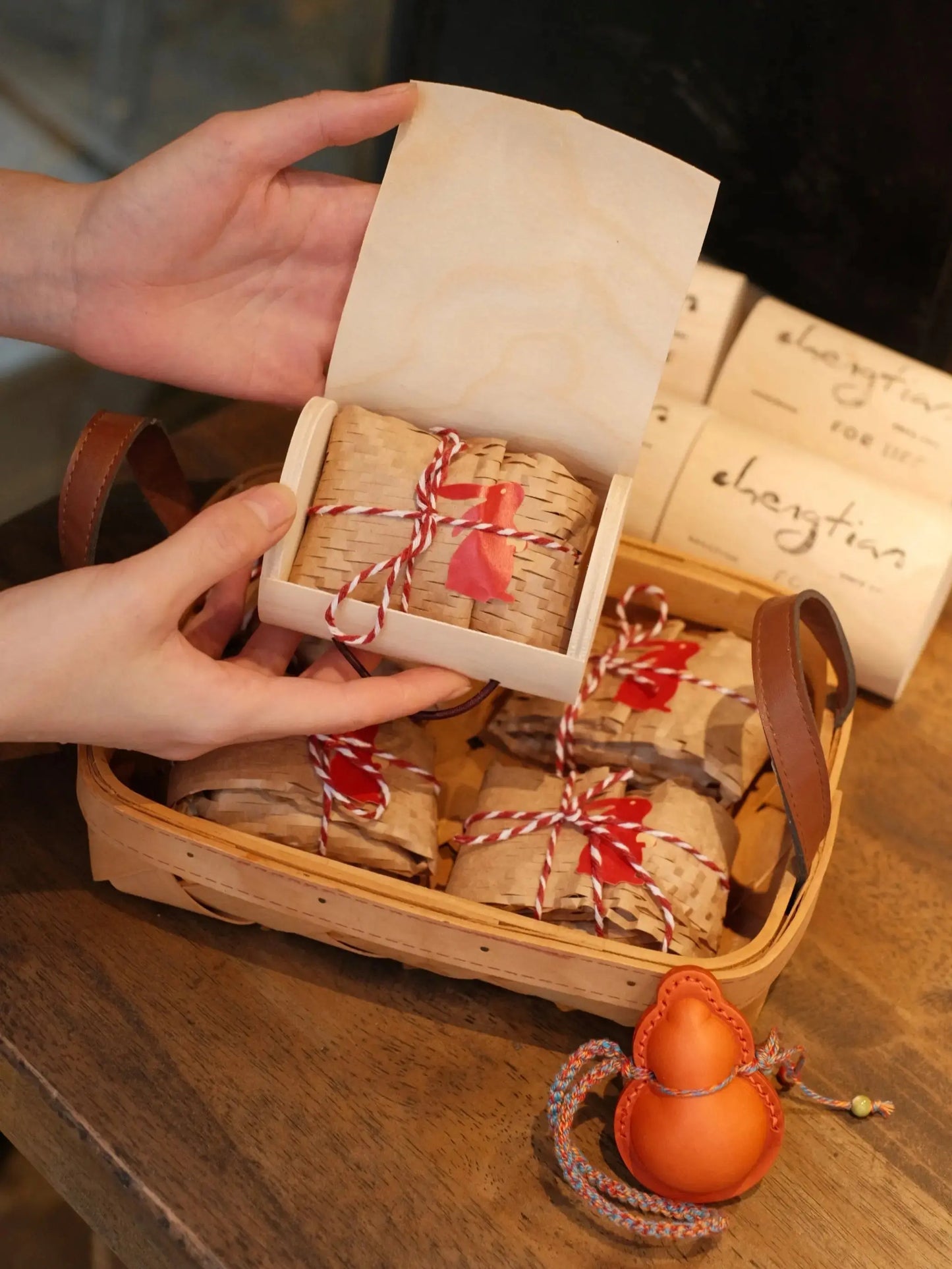  ChengTian HANDMADE LEATHER GOURD CHARM |  TROVE & TONE