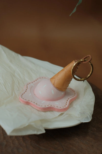  ChengTian HANDMADE LEATHER ICE CREAM CHARM |  TROVE & TONE