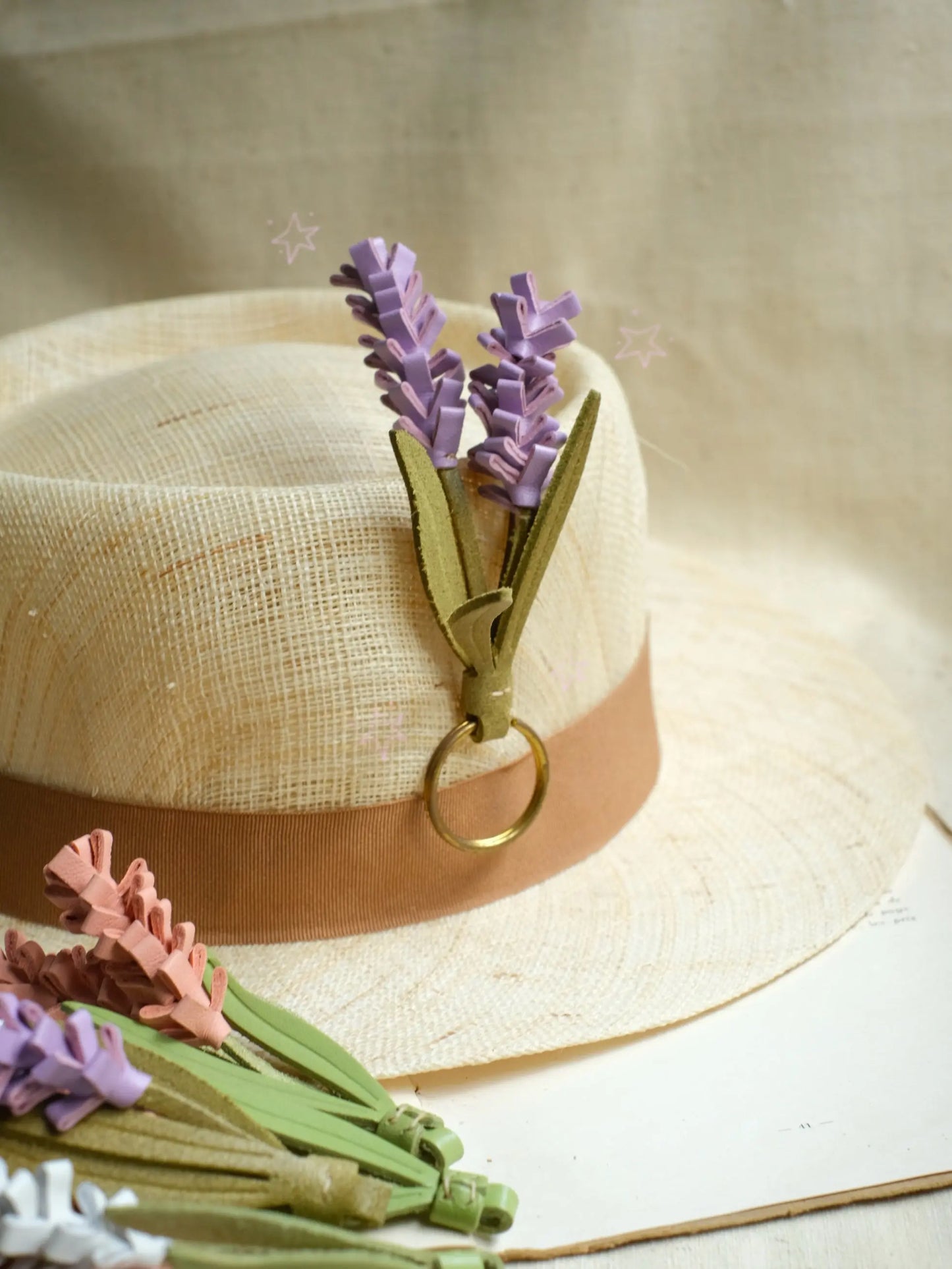  ChengTian HANDMADE LEATHER LAVENDER CHARM |  TROVE & TONE