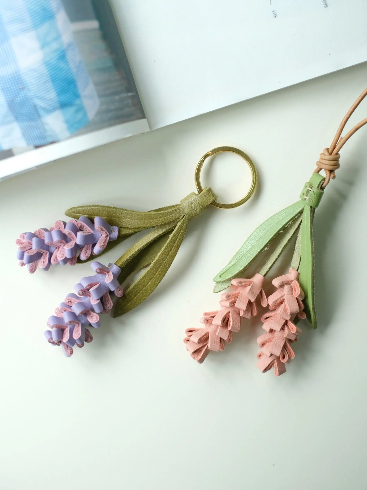  ChengTian HANDMADE LEATHER LAVENDER CHARM |  TROVE & TONE