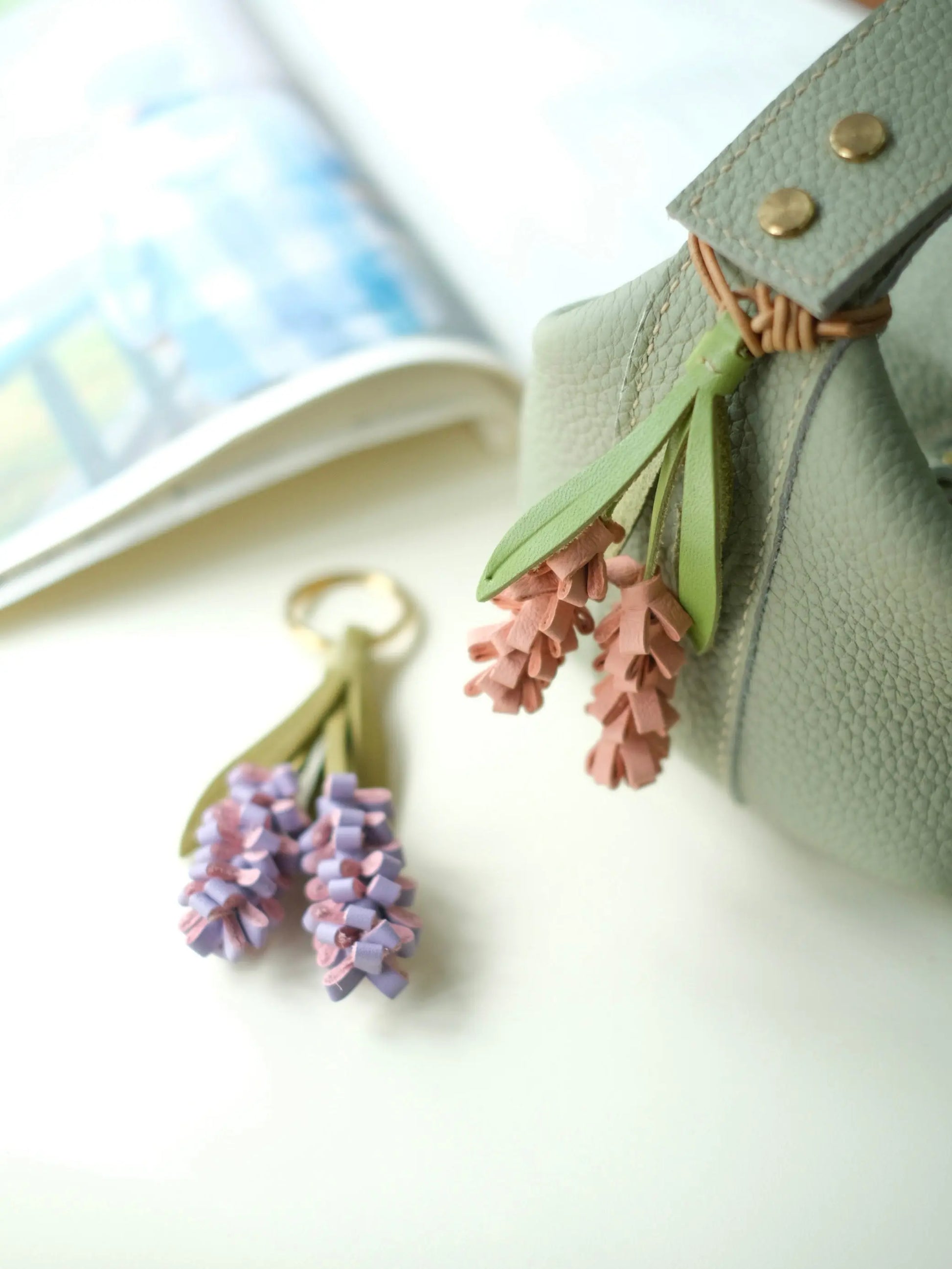  ChengTian HANDMADE LEATHER LAVENDER CHARM |  TROVE & TONE