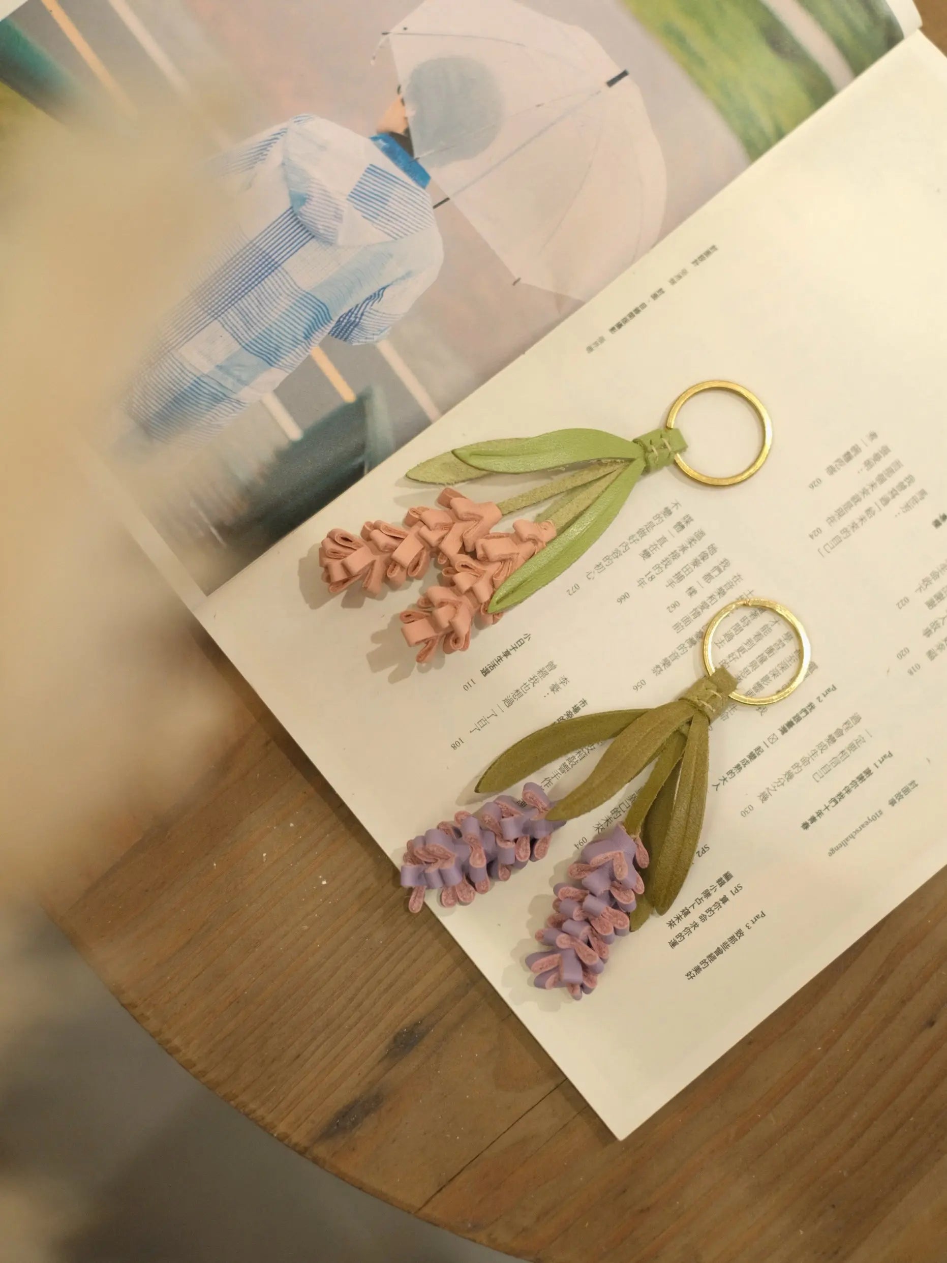  ChengTian HANDMADE LEATHER LAVENDER CHARM |  TROVE & TONE