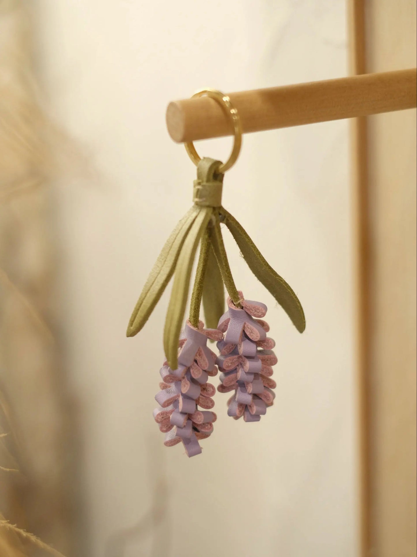  ChengTian HANDMADE LEATHER LAVENDER CHARM |  TROVE & TONE