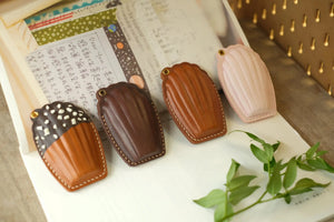  ChengTian HANDMADE LEATHER MADELEINE CHARM & FOB CASE |  TROVE & TONE