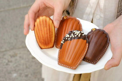  ChengTian HANDMADE LEATHER MADELEINE CHARM & FOB CASE |  TROVE & TONE