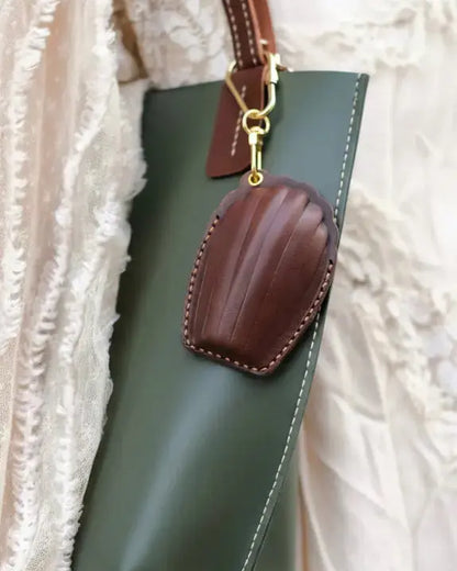 ChengTian HANDMADE LEATHER MADELEINE CHARM & FOB CASE |  TROVE & TONE