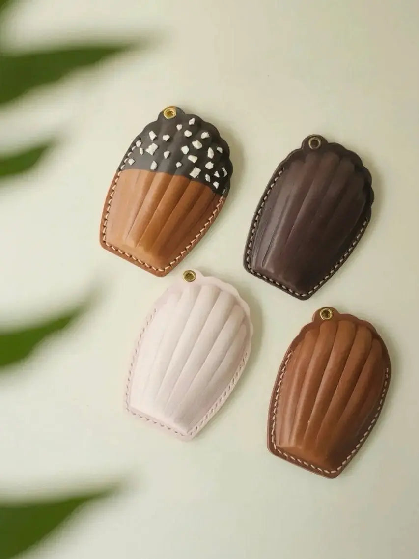  ChengTian HANDMADE LEATHER MADELEINE CHARM & FOB CASE |  TROVE & TONE