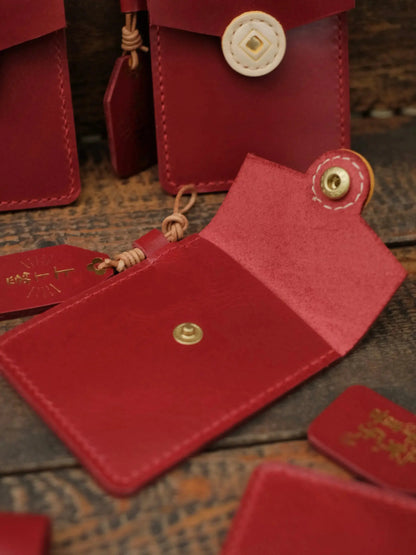  ChengTian HANDMADE LEATHER RED PACKET CARD HOLDER |  TROVE & TONE