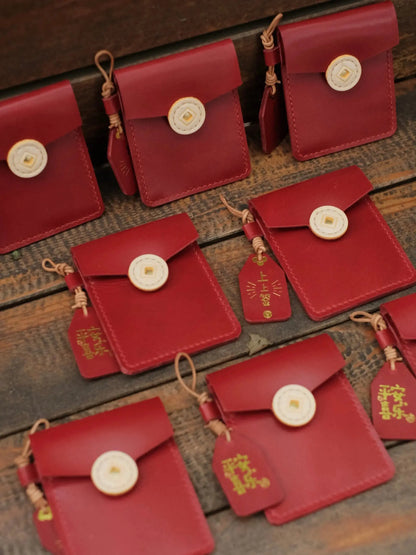  ChengTian HANDMADE LEATHER RED PACKET CARD HOLDER |  TROVE & TONE