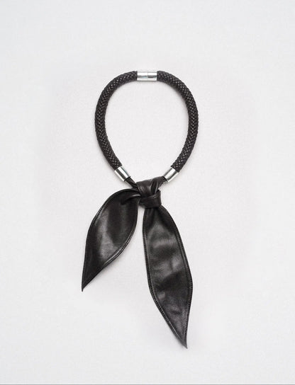  Limb WOVEN LAMBSKIN SCARF NECKLACE |  TROVE & TONE