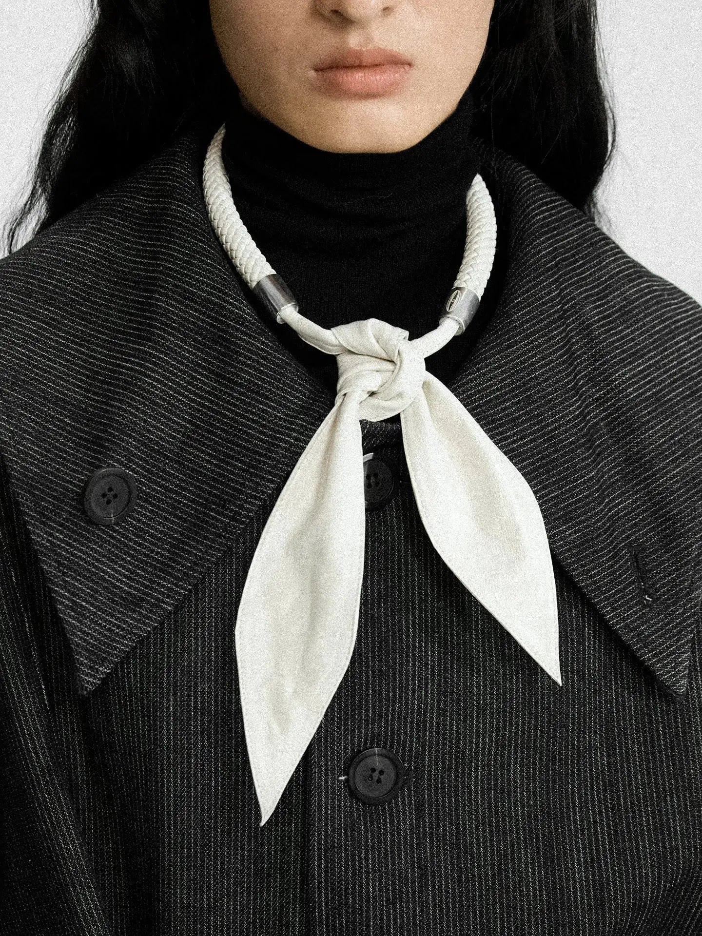  Limb WOVEN LAMBSKIN SCARF NECKLACE |  TROVE & TONE