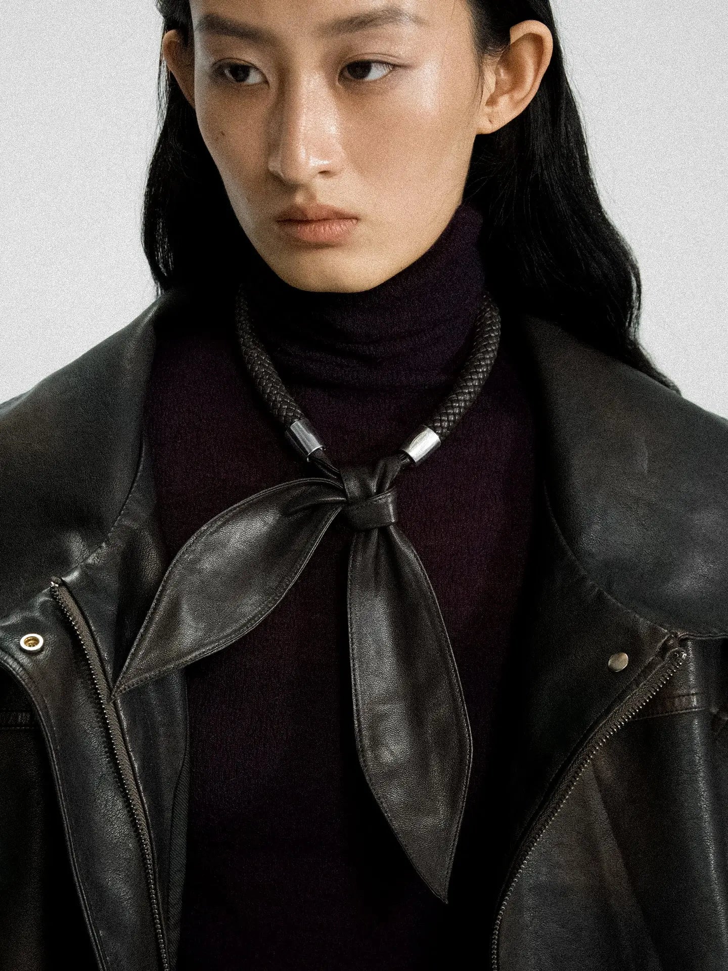  Limb WOVEN LAMBSKIN SCARF NECKLACE |  TROVE & TONE