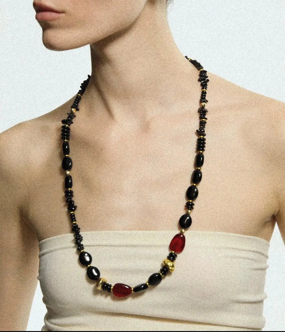  Limb IRREGULAR MIXED BEADED NECKLACE |  TROVE & TONE