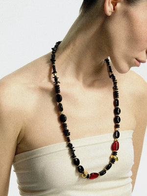  Limb IRREGULAR MIXED BEADED NECKLACE |  TROVE & TONE
