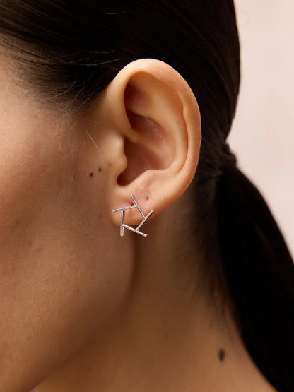  WANYEE CRAFT ICE CRACKLE LINEAR STAR STUDS |  TROVE & TONE