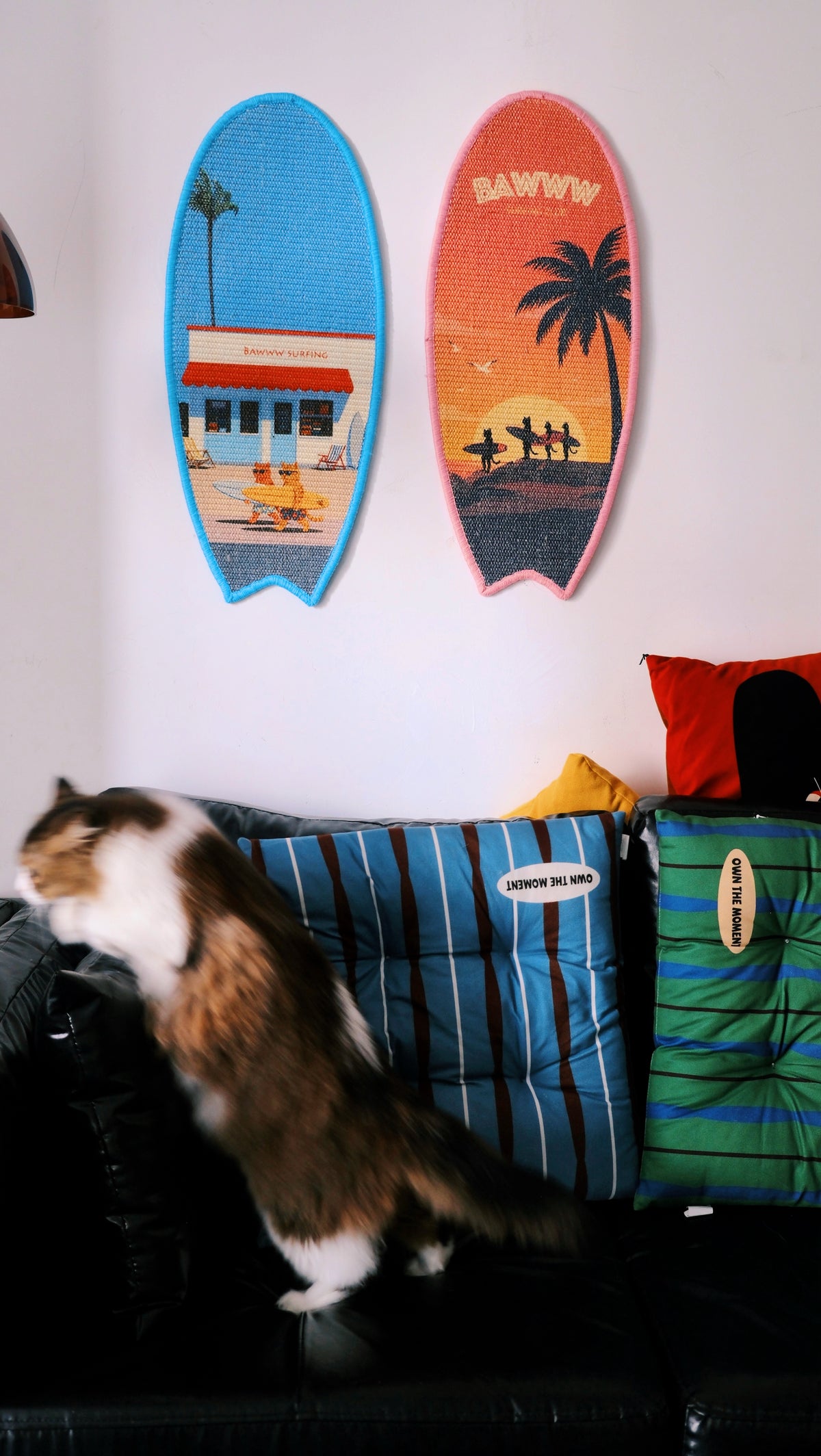 SURFBOARD CAT SCRATCHING MAT