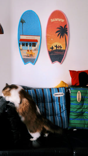 SURFBOARD CAT SCRATCHING MAT