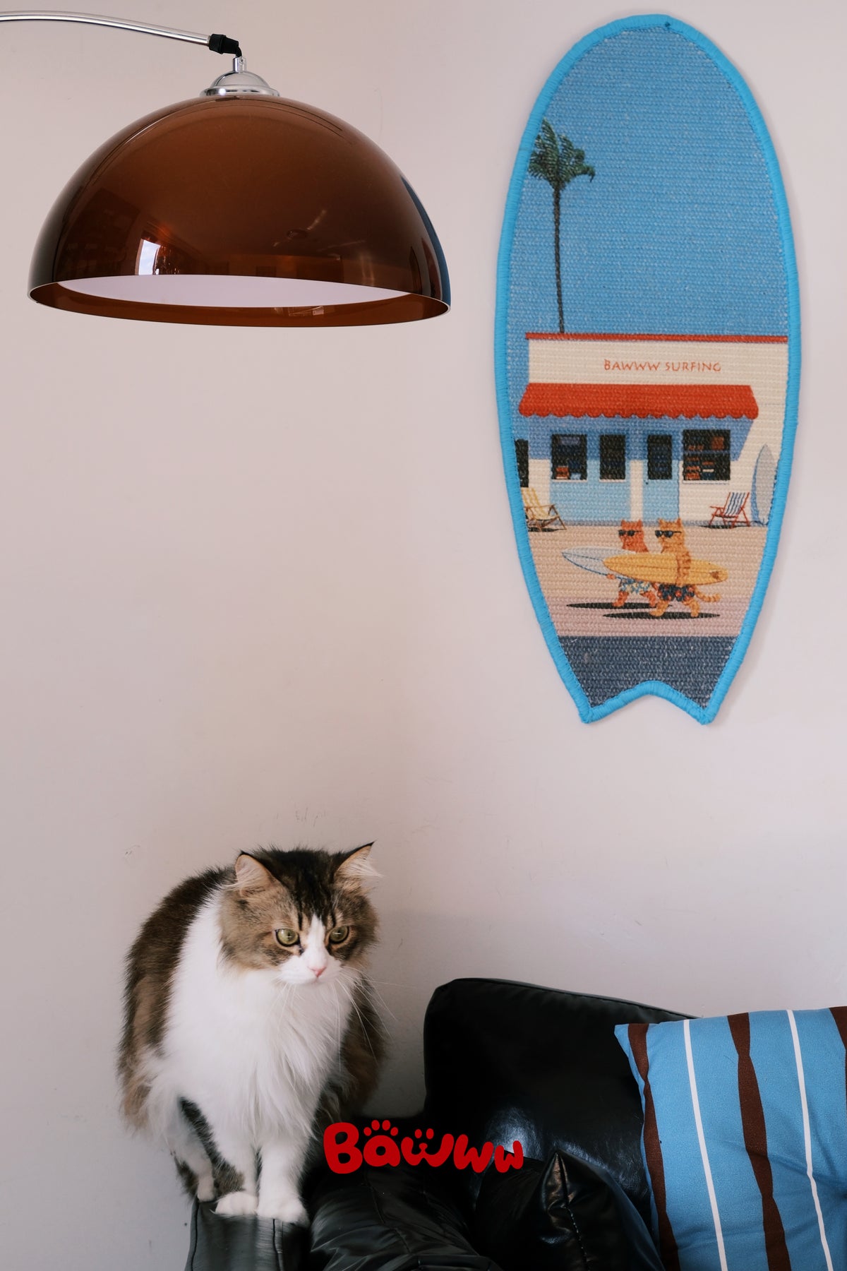 SURFBOARD CAT SCRATCHING MAT