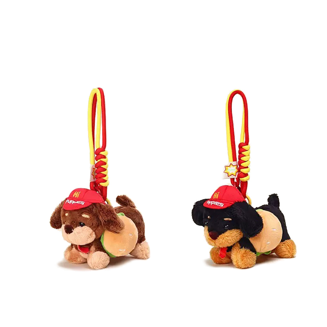 Sausage Dog Burger Plush Bag Charm