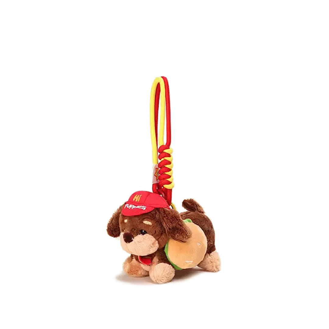Sausage Dog Burger Plush Bag Charm