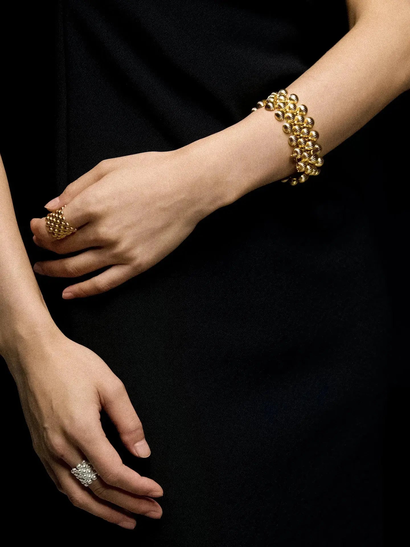 Limb INTERLACED TEXTURED WIDE BRACELET |  TROVE & TONE