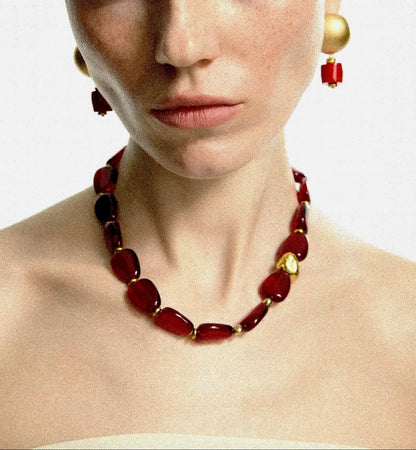  Limb CZECH GLASS BEADED NECKLACE |  TROVE & TONE