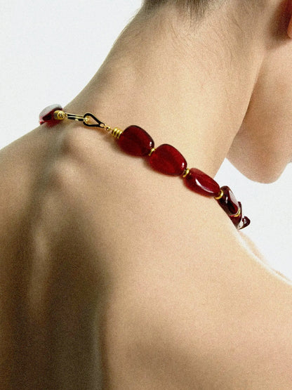  Limb CZECH GLASS BEADED NECKLACE |  TROVE & TONE