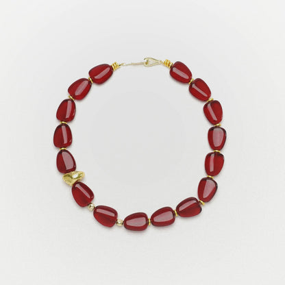  Limb CZECH GLASS BEADED NECKLACE |  TROVE & TONE