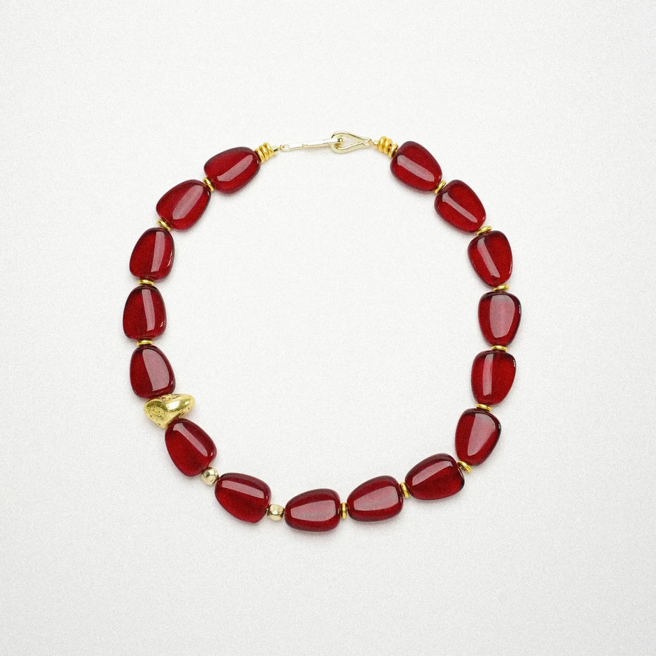  Limb CZECH GLASS BEADED NECKLACE |  TROVE & TONE