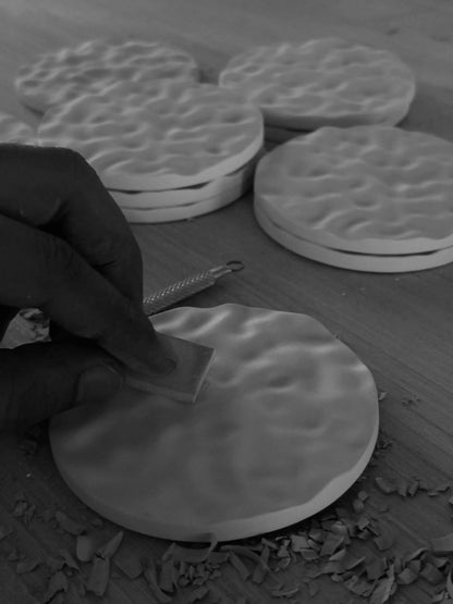  StudioRan LAKE 01 ROUND CERAMIC COASTERS |  TROVE & TONE